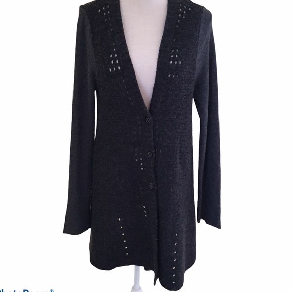 CLEARANCE /Make an offer! Free People Cardigan with Back Fabric Deta… - Picture 1 of 9